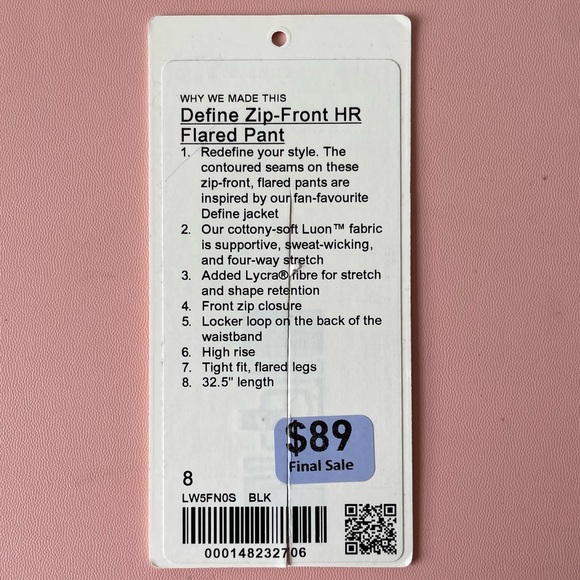 Define Zip-Front High Rise Flared Pant - Picture 5 of 5